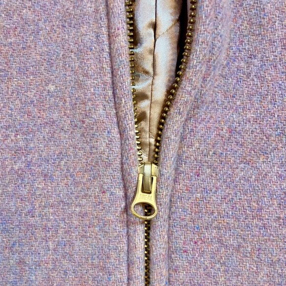 J Crew Nello Gori Purple Size 4 K0896 Lodge Coat Wool Blend - Preloved - Picture 5 of 16